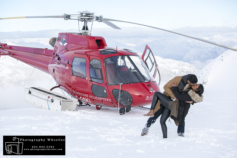 Helicopter Engagement Proposal Whistler